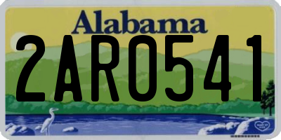 AL license plate 2AR0541