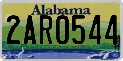 AL license plate 2AR0544