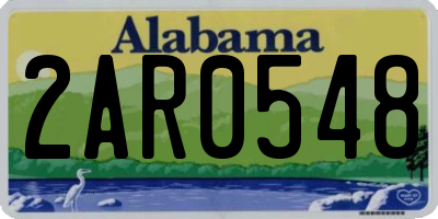 AL license plate 2AR0548