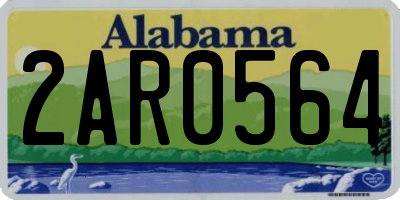 AL license plate 2AR0564