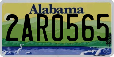AL license plate 2AR0565
