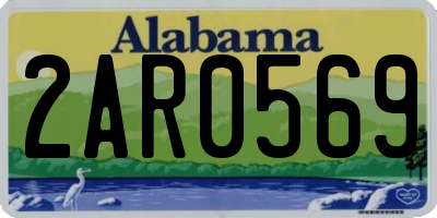 AL license plate 2AR0569