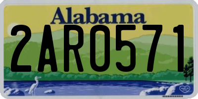 AL license plate 2AR0571