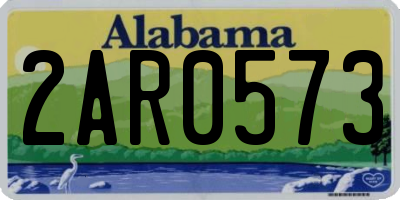 AL license plate 2AR0573