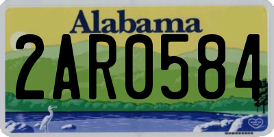 AL license plate 2AR0584
