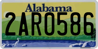 AL license plate 2AR0586