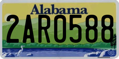 AL license plate 2AR0588