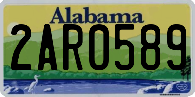 AL license plate 2AR0589