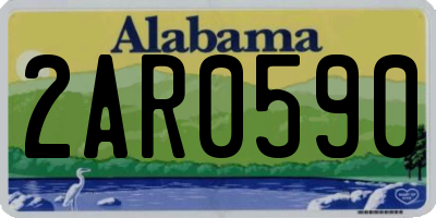 AL license plate 2AR0590