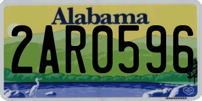 AL license plate 2AR0596