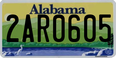 AL license plate 2AR0605