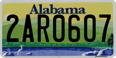 AL license plate 2AR0607