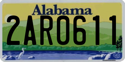 AL license plate 2AR0611