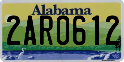 AL license plate 2AR0612