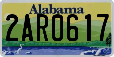 AL license plate 2AR0617
