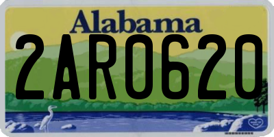 AL license plate 2AR0620