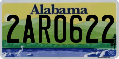 AL license plate 2AR0622