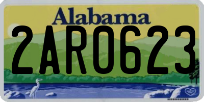 AL license plate 2AR0623