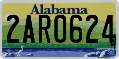 AL license plate 2AR0624