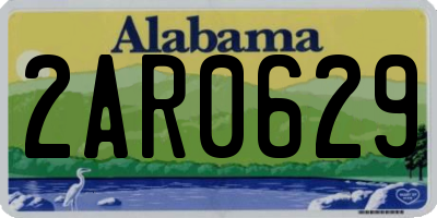 AL license plate 2AR0629