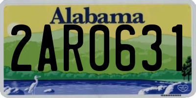 AL license plate 2AR0631