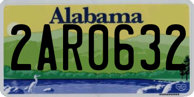 AL license plate 2AR0632