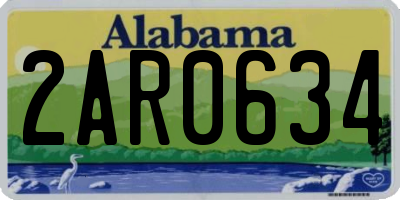 AL license plate 2AR0634