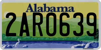 AL license plate 2AR0639