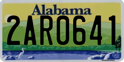AL license plate 2AR0641