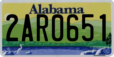 AL license plate 2AR0651