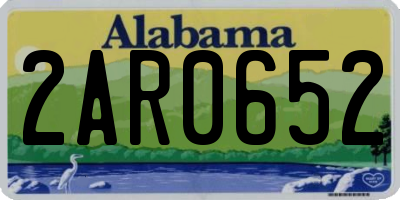 AL license plate 2AR0652