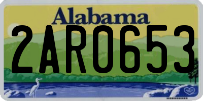 AL license plate 2AR0653