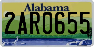 AL license plate 2AR0655