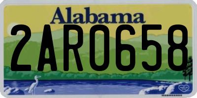 AL license plate 2AR0658