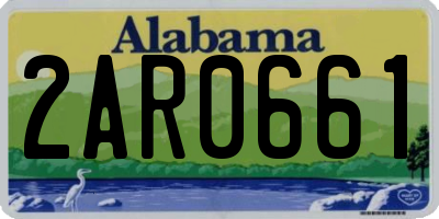AL license plate 2AR0661