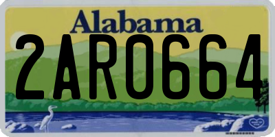 AL license plate 2AR0664