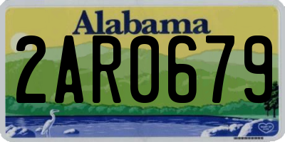 AL license plate 2AR0679