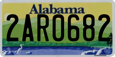 AL license plate 2AR0682