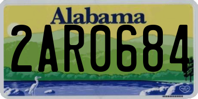 AL license plate 2AR0684
