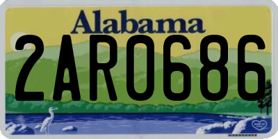 AL license plate 2AR0686