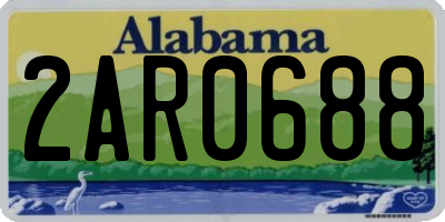 AL license plate 2AR0688