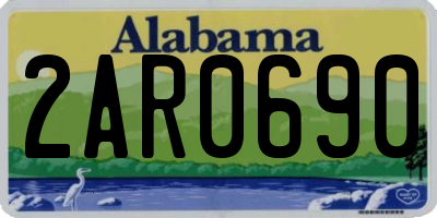 AL license plate 2AR0690