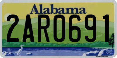 AL license plate 2AR0691