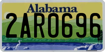 AL license plate 2AR0696