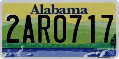 AL license plate 2AR0717