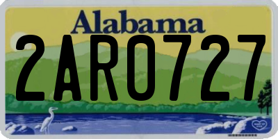 AL license plate 2AR0727