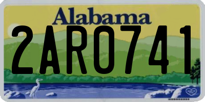 AL license plate 2AR0741