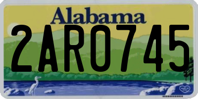 AL license plate 2AR0745