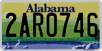 AL license plate 2AR0746