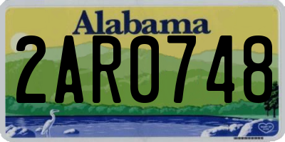 AL license plate 2AR0748